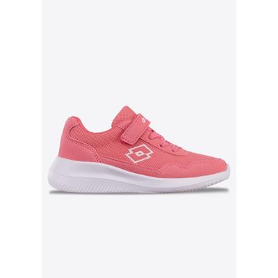 Sneaker LOTTO, Mädchen, Gr. 27, Textil, pink (leuchtendespink, weiß), Synthetik, Textil, Schuhe Sneaker, in kinderfußgerechter Passform