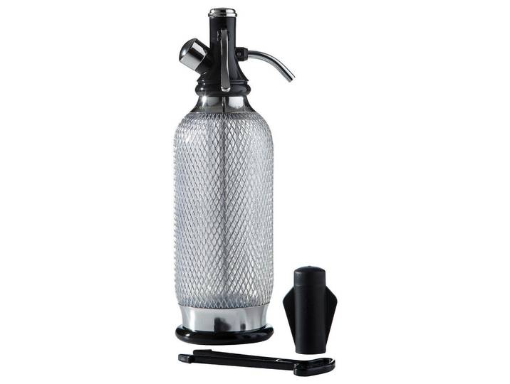 ISI Wassersprudler, Schwarz, Edelstahlfarben, Metall, Kunststoff, Geschirr, Wasseraufbereitung, Wassersprudler
