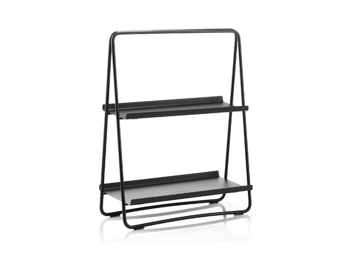 Ablageregal ZONE DENMARK A-Table , schwarz, B:43cm H:58cm T:23cm, Metall, Regale, Ablageregal