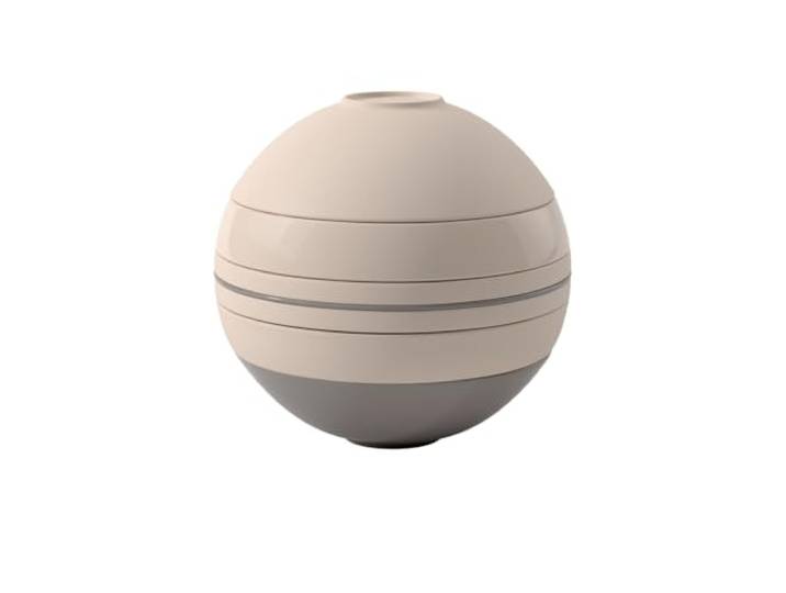 Villeroy & Boch – La Boule Dinner-Set Beige, Spülmaschinenfest, Mikrowellensicher, Geschirr, Teller, Porzellan, Schale, Deko, Premium Porzellan