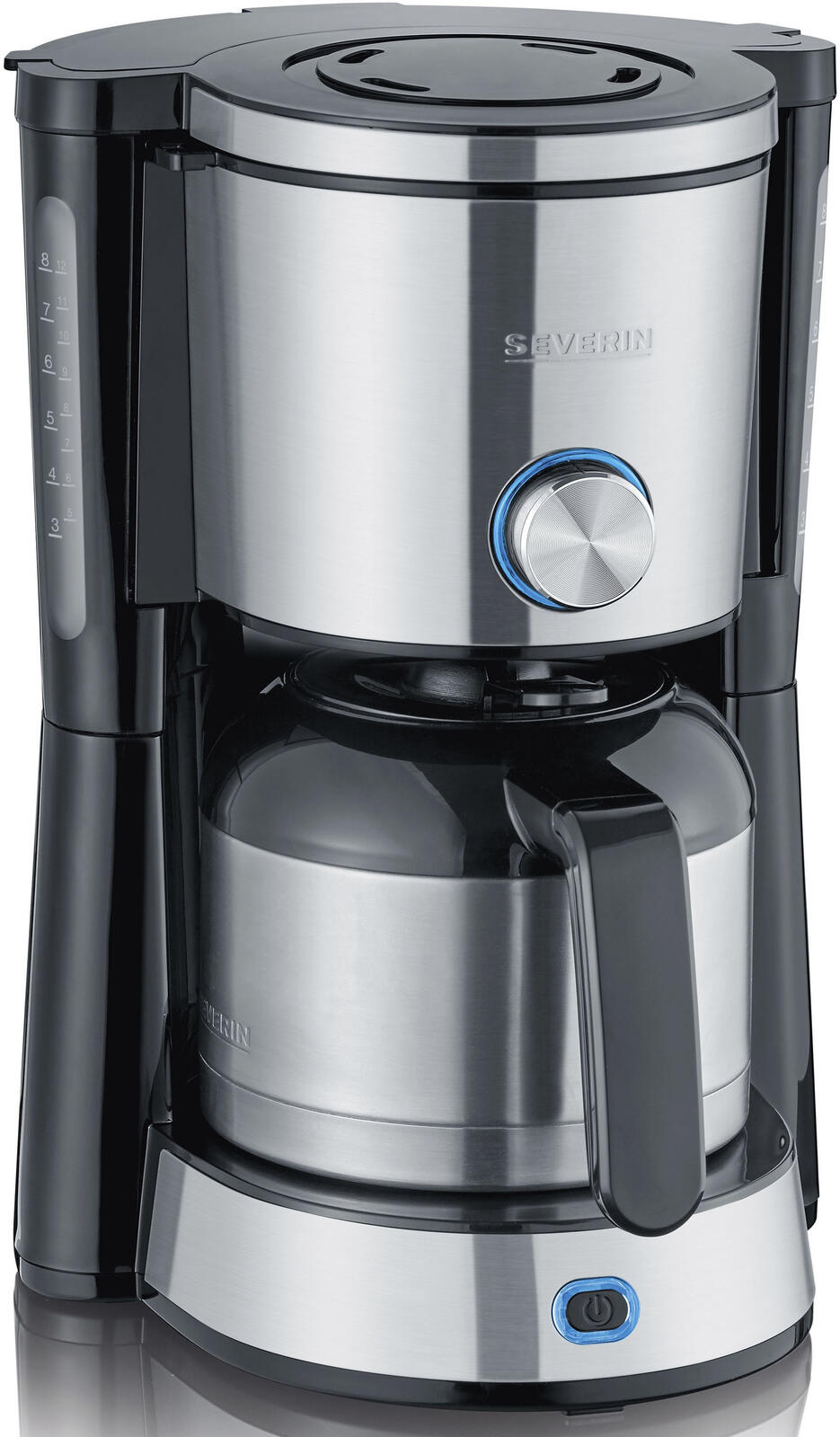 SEVERIN KA4845 Kaffeemaschine schwarz/Edelstahl KA 4845