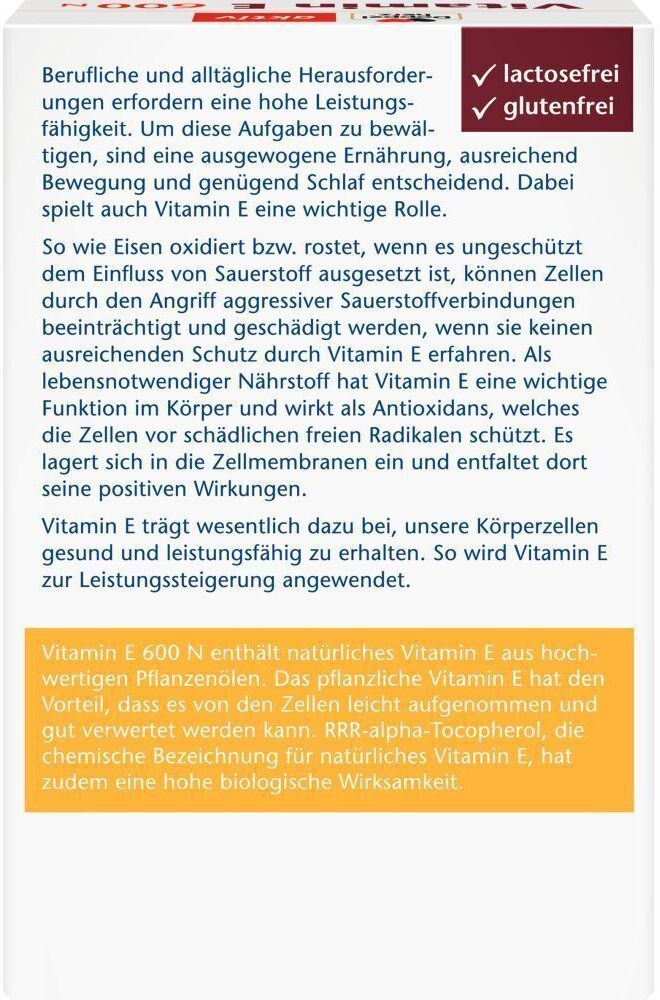 Doppelherz® aktiv Doppelherz Vitamin E 600 N Weichkapseln 2x 2x80 St