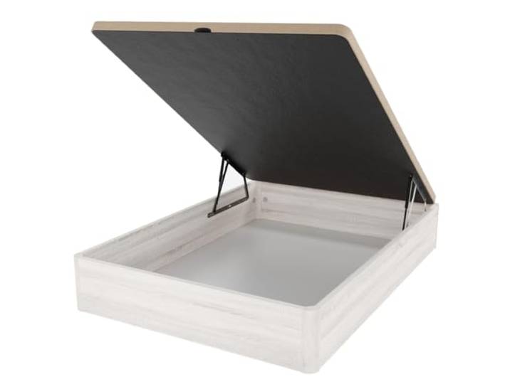 DUÉRMETE ONLINE - Klappbares Bett, super verstärkt, mit atmungsaktivem Deckel, 90 x 190 cm, inklusive Werkzeug, Farbe Polargrau
