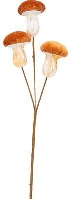 Worth Imports "12"" Artificial Fall Mushroom Pick, Set of 6 - 12 in"