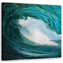 WANDBILD landschaften blau