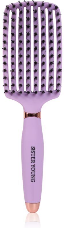 Sister Young OVIA brosse plate pour cheveux Liliac BV 1 pcs