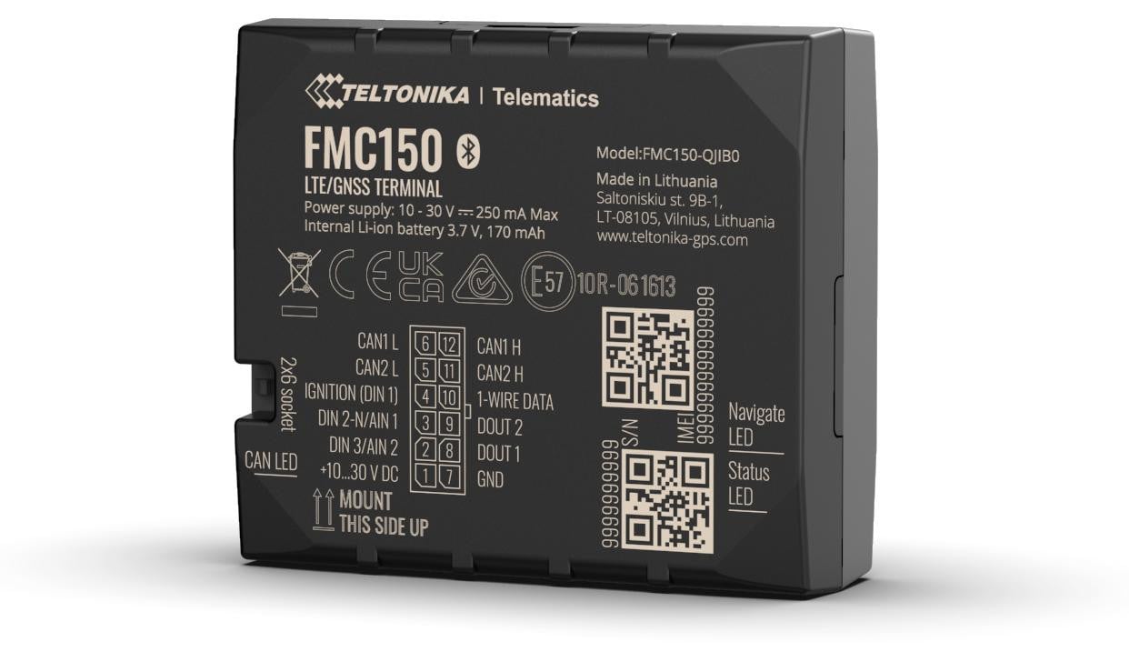 Teltonika FMC150 4G Cat 1 GNSS/GSM/Bluetooth tracker