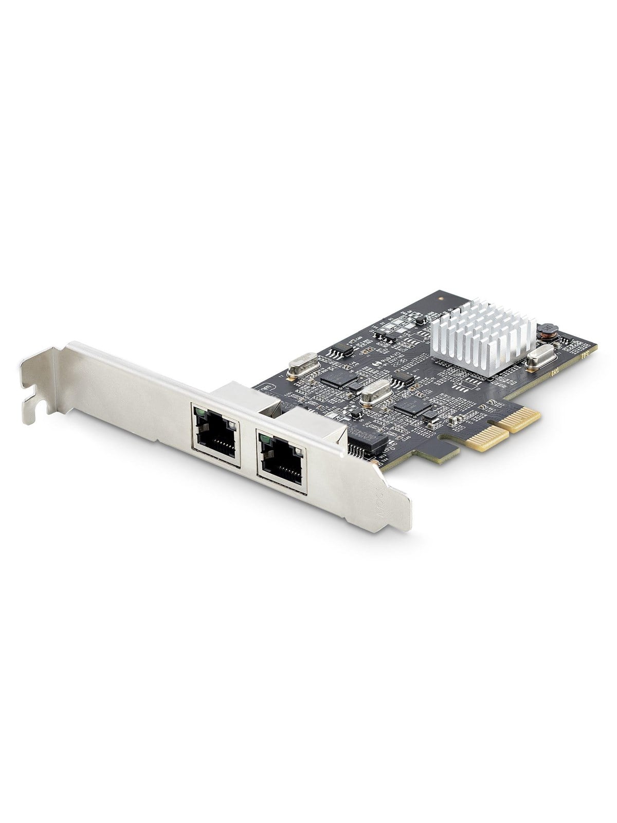 StarTech.com 2-Port 2.5Gbps NBASE-T PCIe Network Card Intel I225-V Dual-Port Computer Network Card Multi-Gigabit NIC PCI Express Server LAN Card Desktop Ethernet Interface