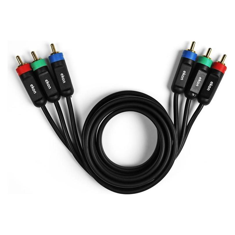Ekon YUV RGB connector cable (1.50 m, Cinch Kabel) (ECV3RCAYUV15MM)
