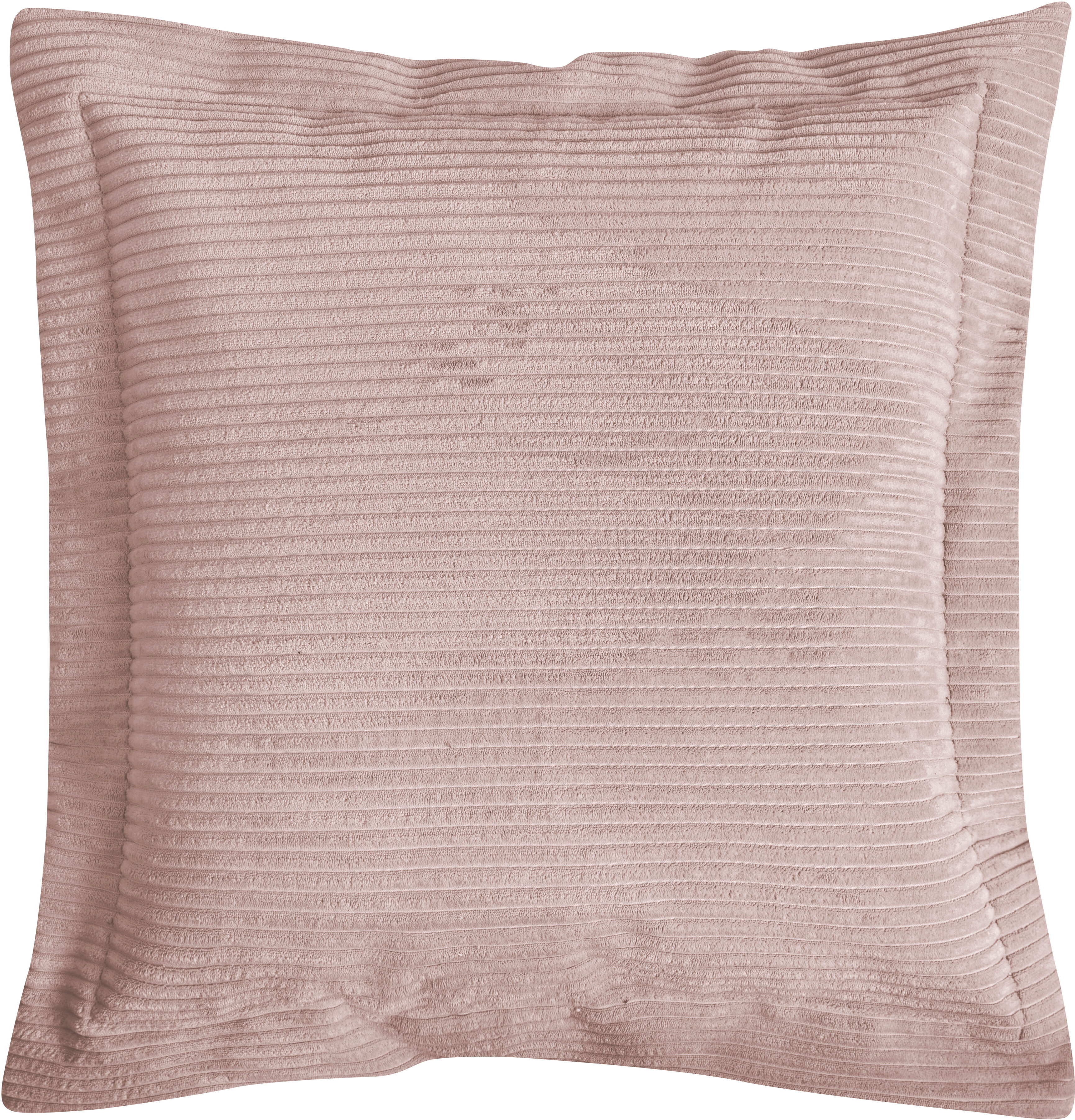Dekokissen MAGMA HEIMTEX "SHARA Flatterkissen", rosa (rosa, cord gestreift unifarben), B:70cm H:8cm L:70cm, Faserbällchen (Polyester), Polyester, Dekokissen_Sitzkissen_Kissenhüllen, Dekokissen, in trendigem Cord-Stoff und elegantem Stehsaum rosa, cord  ge