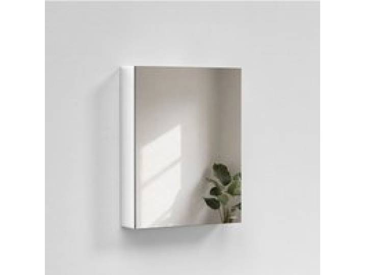 Emke Spiegelschränke Weiß 50x65cm Badezimmerschränke 1-Türig für Badezimmer Waschtisch