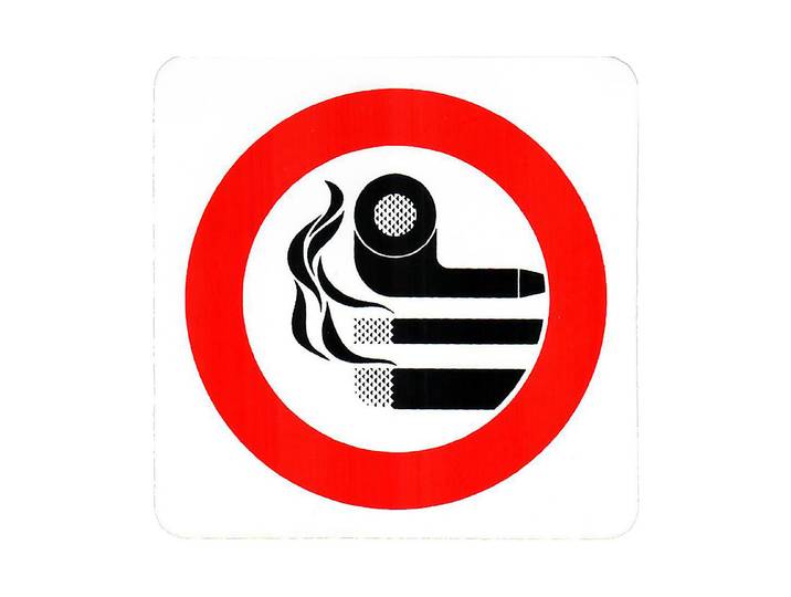 Schild Rauchverbot 15 × 15 cm