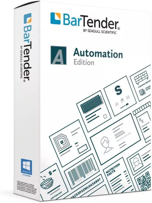 Program för etikettdesign, Seagull BarTender Automation (10 skrivare)