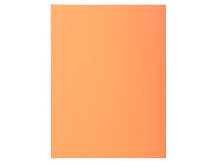 Exacompta 50 Chemises Rigides 2 rabats Super Orange