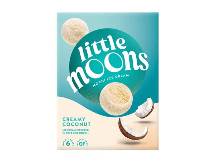 LITTLE MOONS Mochis glacés saveur noix de coco crémeuse - 192 g