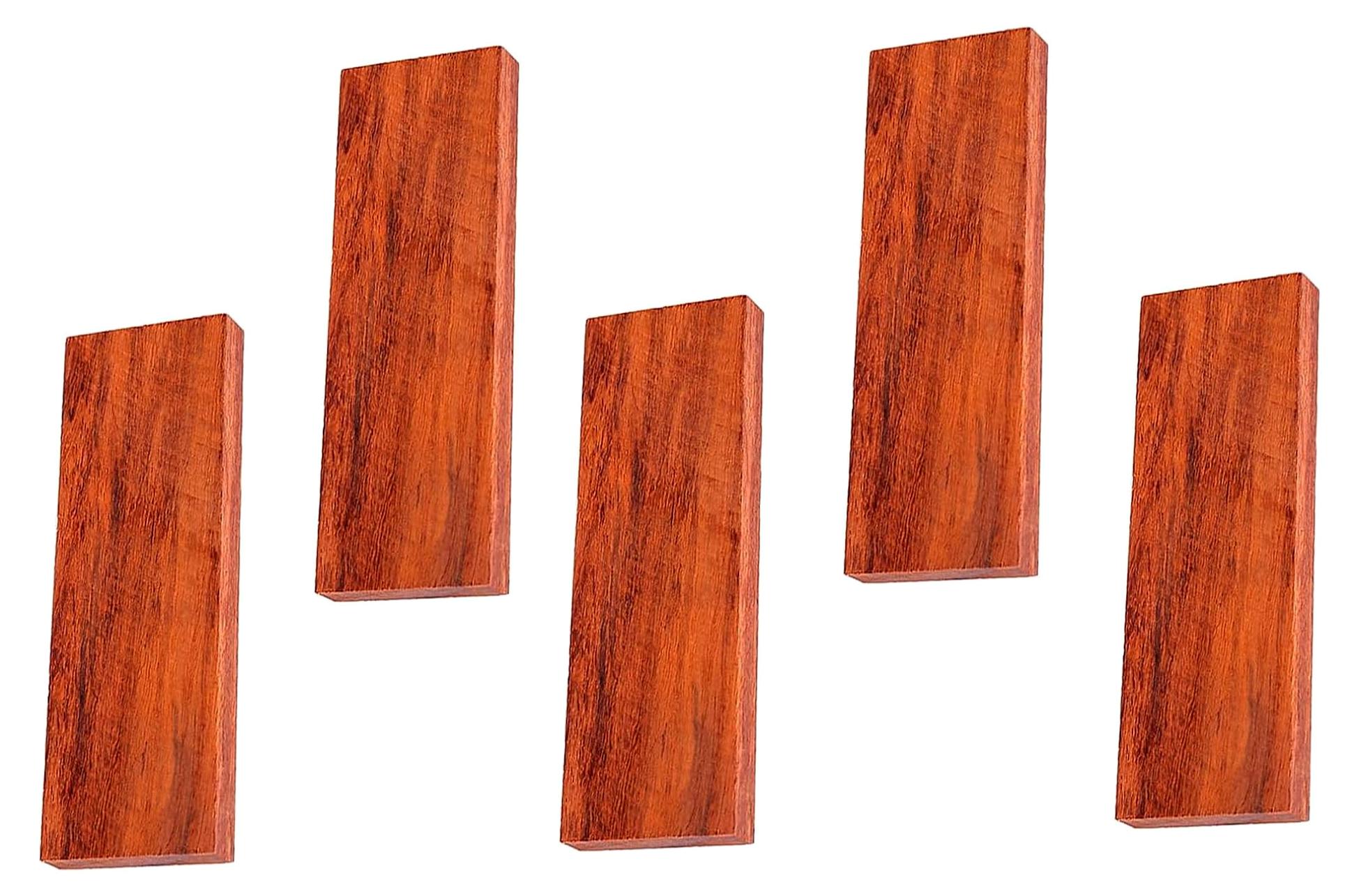 5 Stück Messergriffschalen aus Naturholz für DIY-Projekte