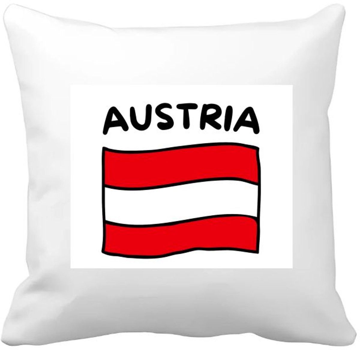Akyol Austria vlag kussenhoes - 40 x 40 cm