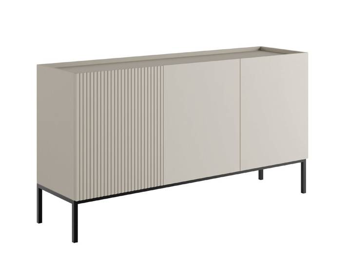 Compleo Kommode elegante dreitürig KELLY, Luxus Möbel Caschmir oder Eiche artisan