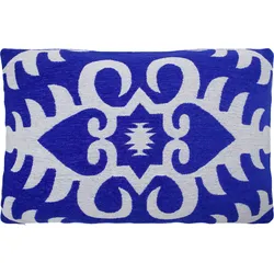 HDAmici Kissenbezug 40 x 60 cm, creme-blau