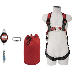 M.A.S., Absturzsicherung, Sicherheitsset für Hubarbeitsbühnen (Auffanggurt, Höhensicherungsgerät)