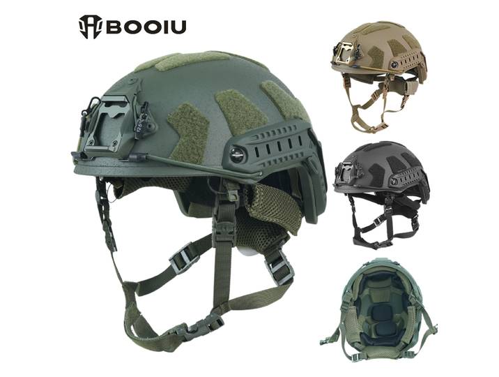 Suspension tactique Wendy BOOIU SF (FRP) pour casques coupe haute - Avec support seiche de 3e génération Entraînement en plein air et airsoft