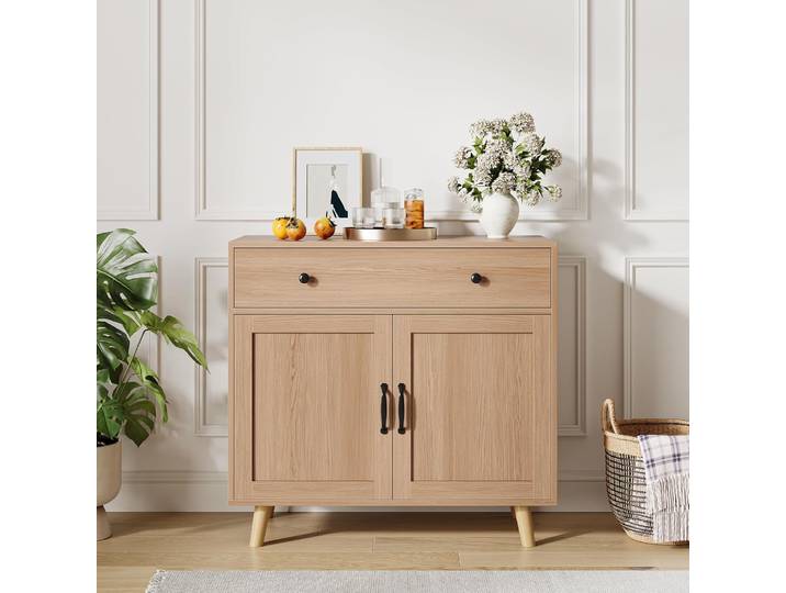 Buffet en bois avec tiroirs, meuble Buffet avec rangement, Table de Bar basse pour salon, salle à manger, entrée