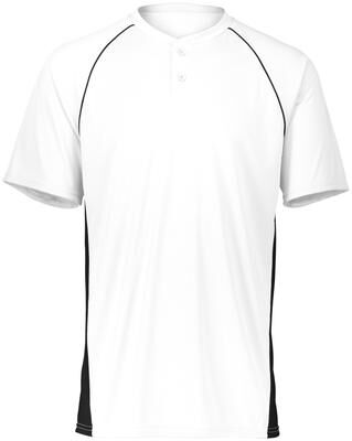 Augusta Sportswear A1560 Athletic Limit Jersey T-Shirt in White/Black size Large   Polyester 1560