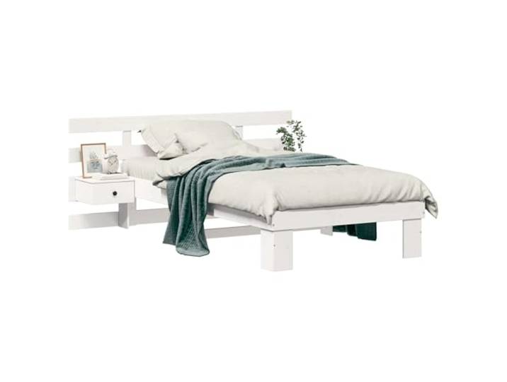 PUGYNBK Bettgestell Plattform 90 x 200 cm Kiefer massiv Struktur mit Lamellen, ohne Lattenrost, einfache Montage, robuste Verarbeitung