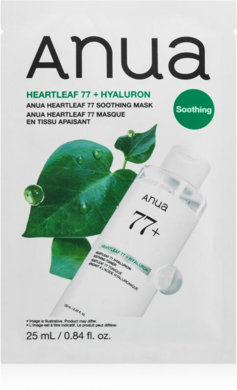 Anua Heartleaf 77 Soothing Mask soothing sheet mask with moisturising effect 25 ml