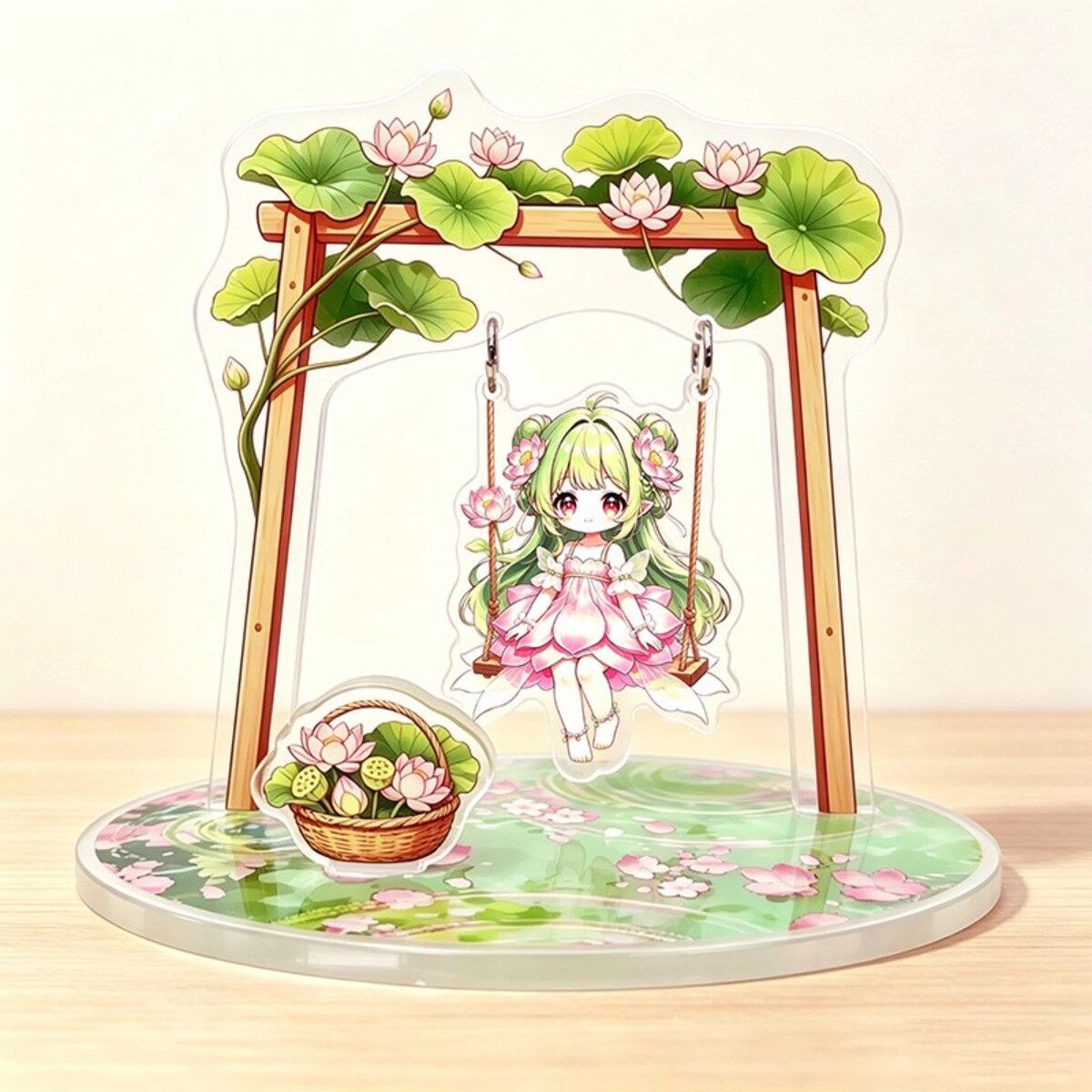 INF Kreatives Acryl-Schreibtischornament mit schwingender Charakterfigur für Schreibtisch und Vitrine