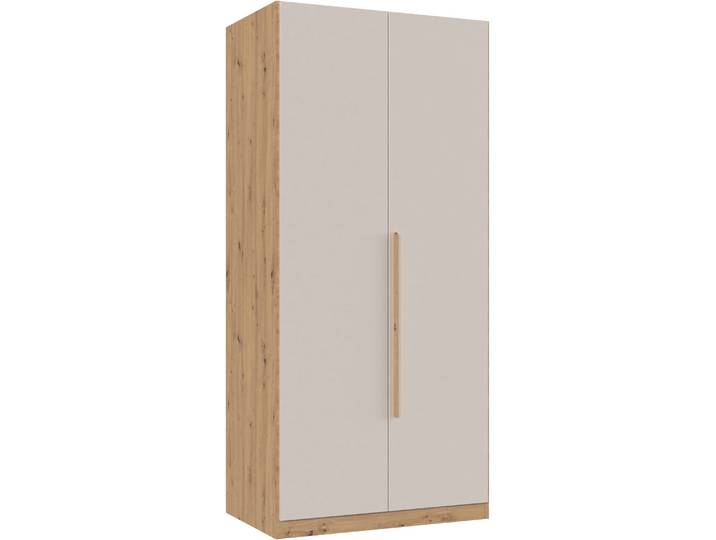 Drehtürenschrank WIMEX Marburg in der Breite 90cm, inkl. Kleiderstange und Einlegeboden , beige (saharagrau), B:90cm H:199cm T:58cm, Holzwerkstoff, Schränke, Drehtürenschrank, in verschiedenen Farbvarianten erhältlich