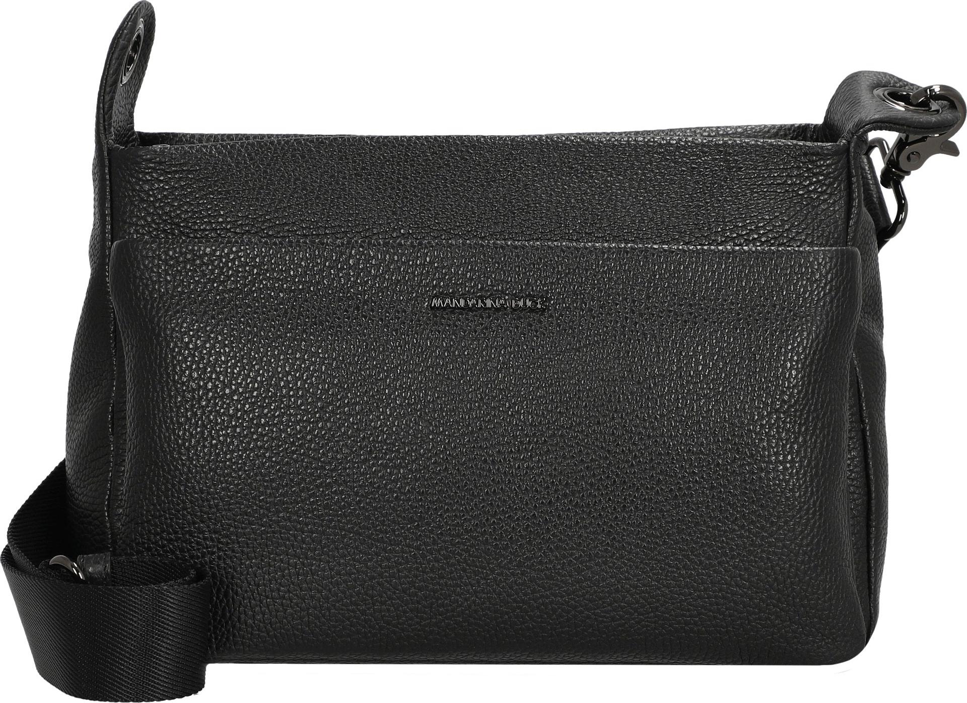 Mandarina Duck Mellow Leather - Umhängetasche 36 cm (nero)
