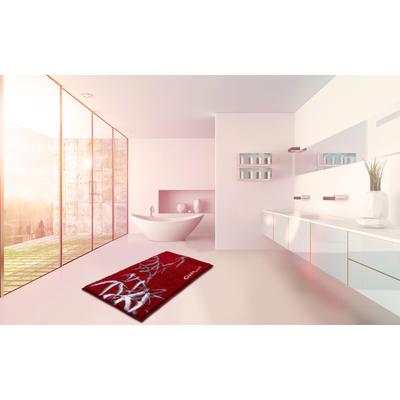 Badematte COLANI "Colani 23" Gr. 4, rot, H:24mm, Kunstfaser, Badematten, Badematte