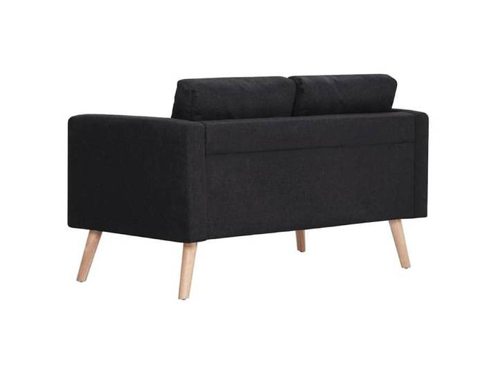 Canapé à 2 places - NANAS - Sofa-2 PERSONNES - Loveseat - Tissu Noir C2506363