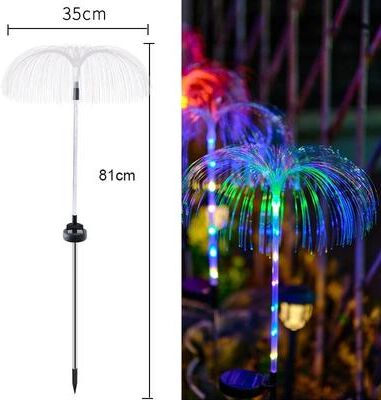 Uplift Treasures Solar Jellyfish Garden LED Lights multicolor