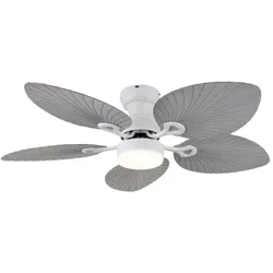 Globo Deckenventilator Elise Alu, Eisen, Stahl & Metall Grau