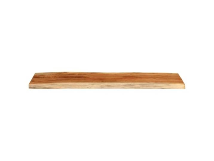 KTHLBRH Rechteckige Tischplatte aus Akazienholz 140 x 40 x 3,8 cm Rustikale lebende Kanten, leicht zu reinigende Oberfläche, vielseitige Verwendung für Bar oder Kreativität