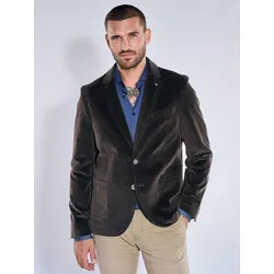 emilio adani Herren Modisches Cord-Sakko Braun slim fit uni - 56