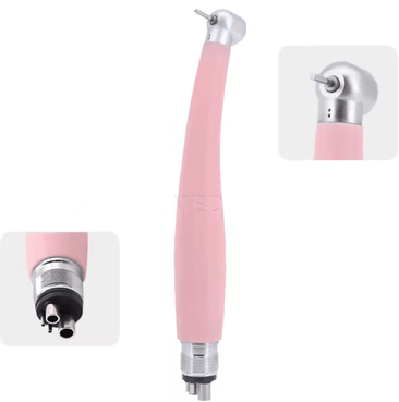 Inspire Essentials AeroLite Pink LED Dental High Speed Handpiece With Ceramic Bearings pink 4 Hole No Led