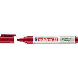 Edding edding 21 permanent marker EcoLine 4-21002 Permanentmarker Rot wasserfest: Ja