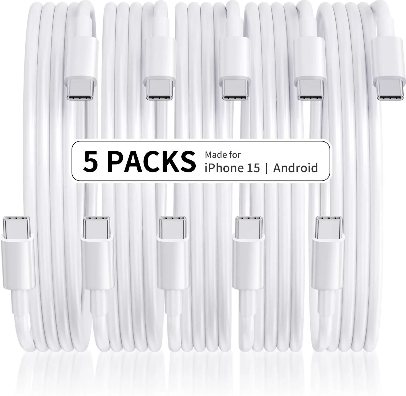 INF 5er-Pack 2M CTO C-Datenkabel, PD60W-Schnellladekabel 5er-Packung