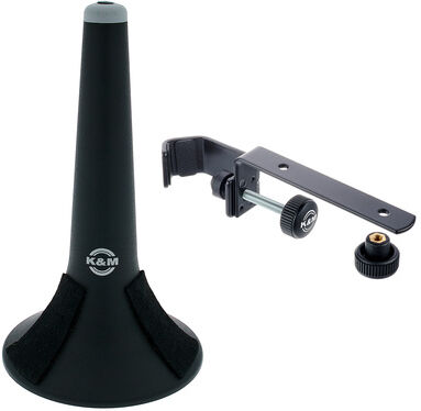 K&M 15214 Trumpet Holder Set Schwarz