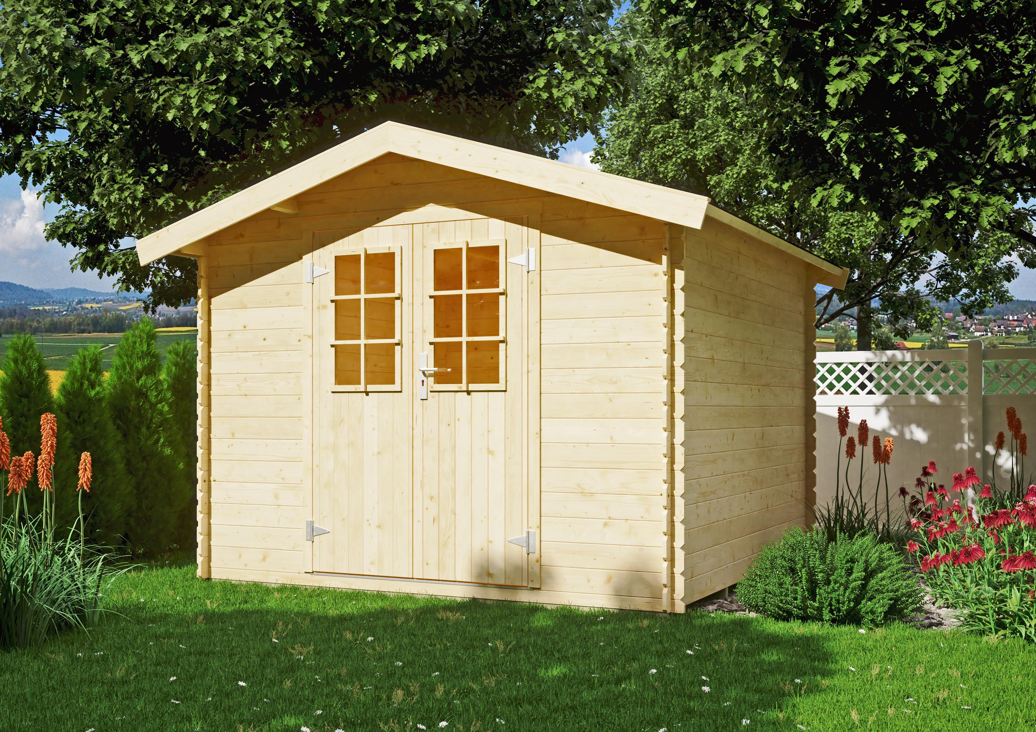 Gartenhaus Norwich III 2,60x2,60 m - inklusive langlebigem EPDM-Dach