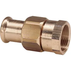 Rotguss Pressfitting M-Kontur Verschraubung i/i 35x11/4" Typ 6330g, flachdichtend