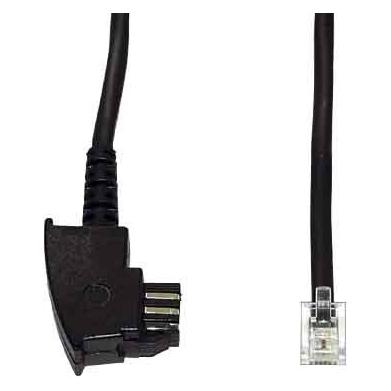 E+P T 44/3 3m Schwarz Telefonkabel (T 44/3)