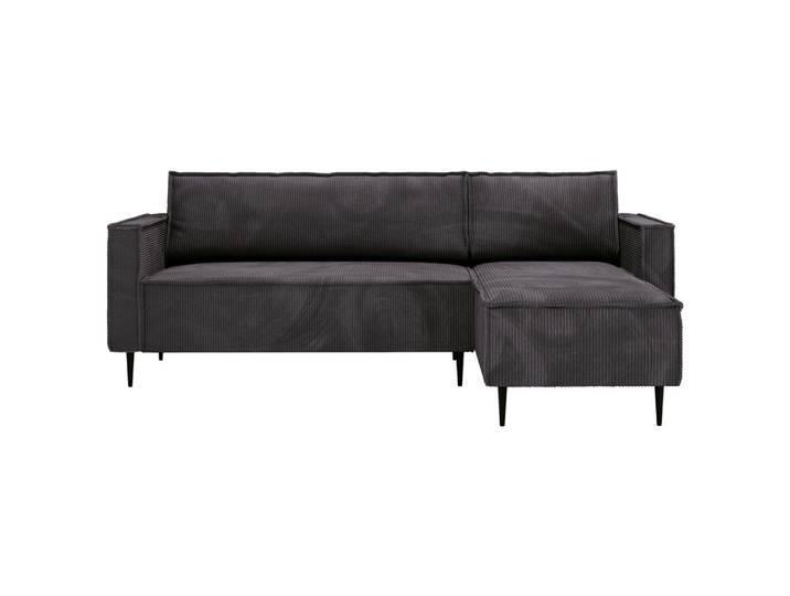 Livetastic Ecksofa, Graphitfarben, Metall, Füllung: Schaumstoff, L-Form, einmalig seitenverkehrt montierbar, 223x151 cm, Made in EU, Wohnzimmer, Sofas & Couches, Wohnlandschaften, Ecksofas