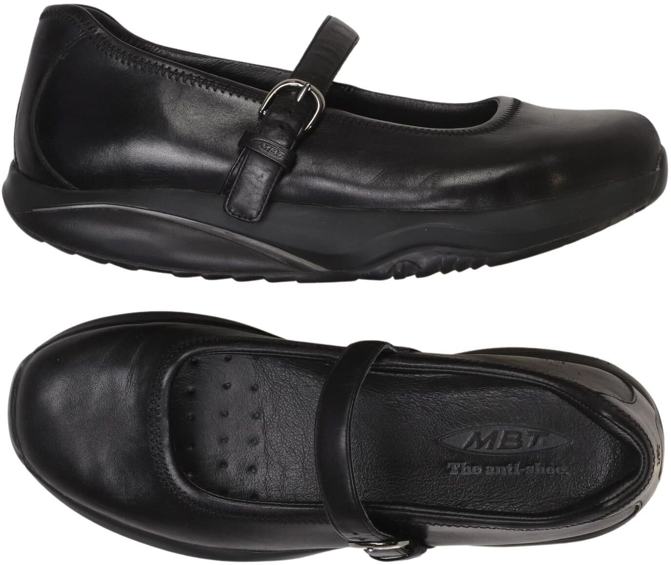 MBT Damen Halbschuh, Schwarz, Gr. EU 40.5, Leder - Second Hand