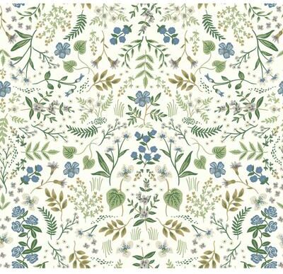 Rifle Paper Co.Wildwood Blue & Green Wallpaper