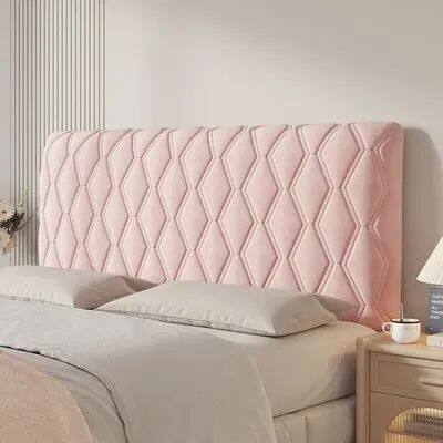 Evergreen Home Goods Universal Bed Headboard Cover, Thickened Soft Package, Anti Collision Backrest Protector, And Bed Spread pink 190x70x25cm