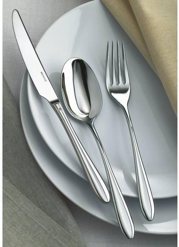 Besteck-Set SAMBONET "Dream 24-teilig", silber (silberfarben), 24 Stk., Edelstahl, Essbesteck-Sets, Besteck-Set silberfarben 24 Stk.